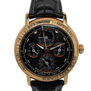 Jules Audemars Equation of Time 18k Rose Gold, Black dial w/ box, papers & Books