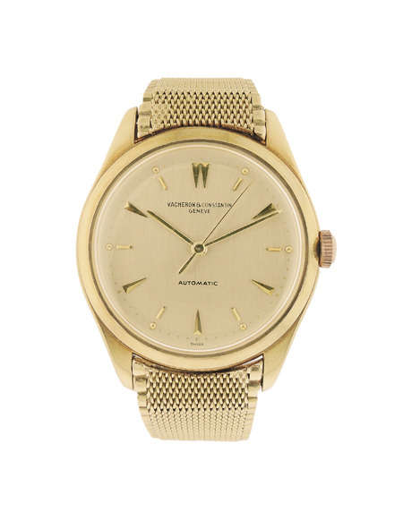 Vacheron & Constantin 18k Yellow Gold Men's Bracelet Watch circa 1950s.