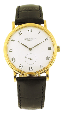 Patek Philippe Ref. 3919J Men's Calatrava 18k YG w/ original certificate