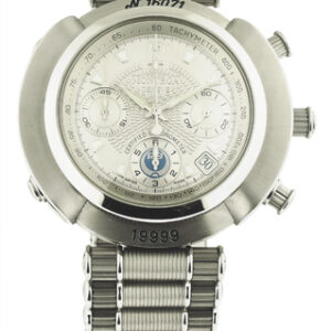 Montega Men's Auto Date Stainless Steel Bracelet Watch w/ Chrono Round Pushers