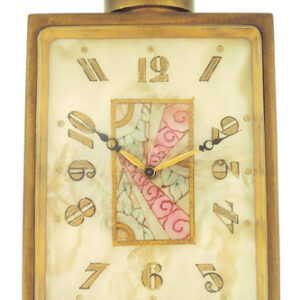 Ditisheim Gilt Metal Goldsmith Flask from Desk Clock