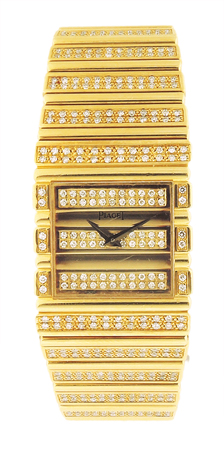 Piaget 18k Yellow Gold & Diamond Bracelet Watch