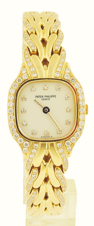 Patek Philippe Ladies 18k YG w/ Diamond Bezel "La Falme" Bracelet Ref. 4715/3