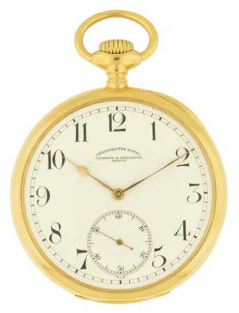 Vacheron & Constantin 18k Yellow Gold "Chronometre Royal" Open Face Pocket Watch