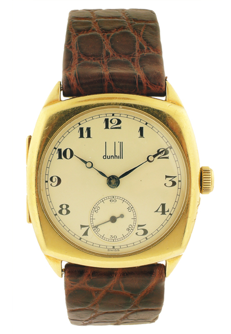 Dunhill Men's 18k YG Limited Edition Cushion Hinge back Watch, Limited 47/250