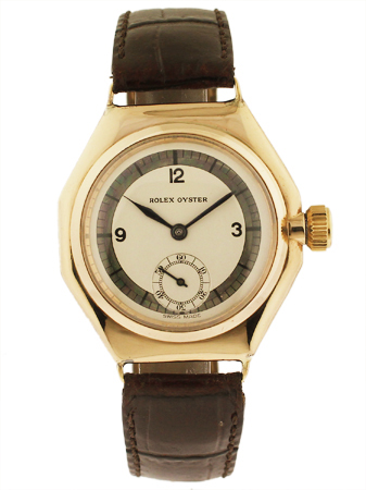 Rolex Ref. 2136 18k Rose Gold Octagonal Wristwatch, circa 1930