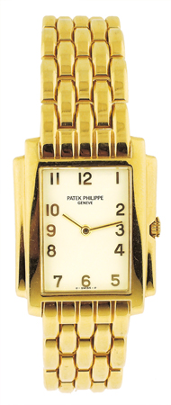 Patek Philippe Ladies Bracelet 18K YG Rectangle Gondolo watch Ref. 8424/1