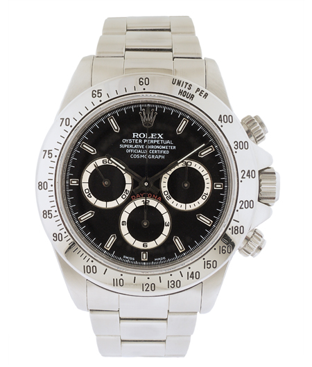 Rolex Daytona Men's Stainless Steel Watch with chronograph functions c.1998-99