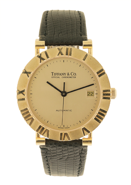 Tiffany&Co. 18k Yellow Gold auto-date chronometer watch