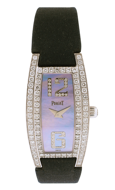 Piaget Ref. 54035 Lady's "Limelight" White Gold, Diamond & Mother of Pearl Wristwatch