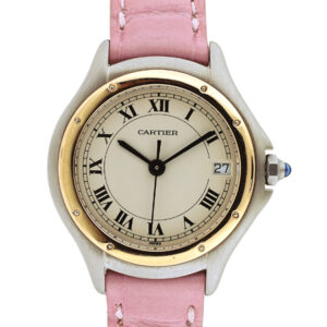 Cartier Two-Tone Stainless Steel and 18k Yellow Gold Ladies' Wrist Watch