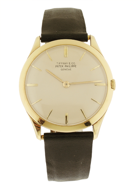 Patek Philippe Ref. 2589 18k Yellow gold Men' s watch Retail for Tiffany&Co.. Circa 1960