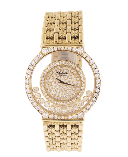 Chopard "Happy Diamonds" 18k Yellow Gold Ladies Bracelet Watch