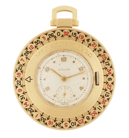 Jaeger-LeCoultre Roulette 14k Yellow Gold Open Face Pocket Watch Complete With Original Box and Guarantee