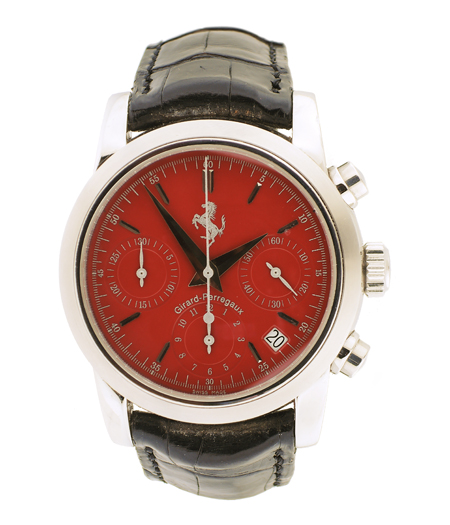 Girard-Perregaux Made Special For Ferrari Stainless Steel Chronograph Wrist Watch, Ref# 8020