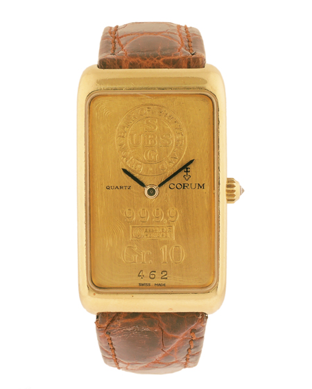 Corum 999.9 Pure Gold 10g Ingot Bar Wrist Watch