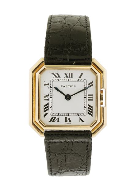 Cartier "Ceinture" 18k Yellow Gold Mechanical Mens' Wrist Watch, c. 1960s