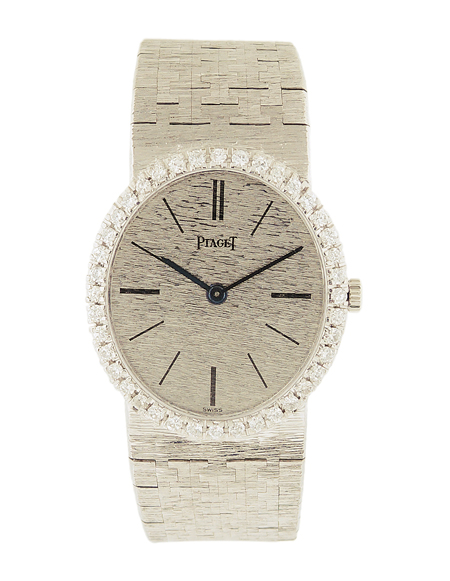 Piaget 18k White Gold and Diamond Ladies' Bracelet Watch, c. 1970s