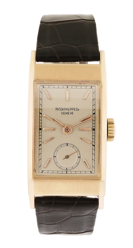 Patek Philippe 18k Pink Gold Men's Wristwatch, Very Fine and Rare Ref. 425, c.1946