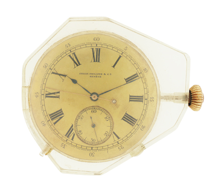 Patek Philippe Quarter Repeating Chronograph Movement Displayed in Plastic No.97445, c.1890s