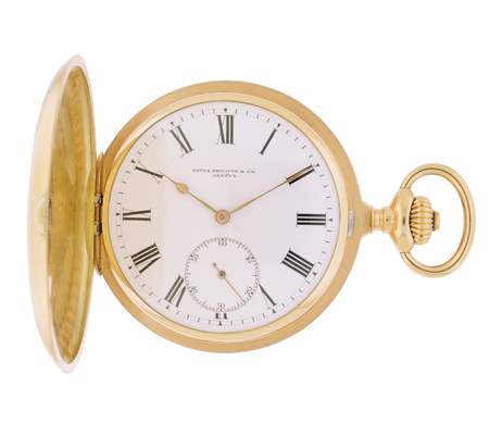 Patek Philippe 18k Yellow Gold Heavy Hunter Case Pocket Watch, c.1907