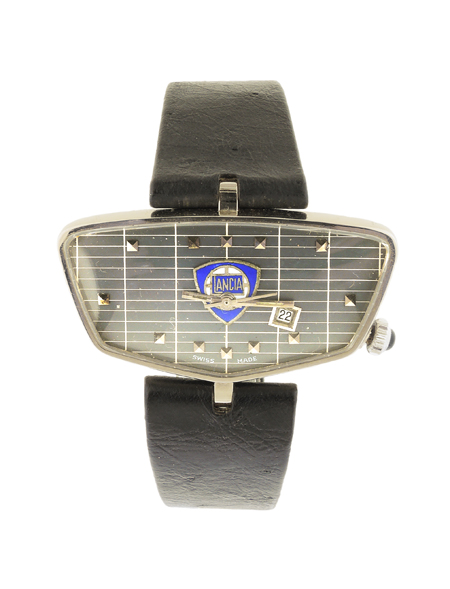 Bueche-Girod "Lancia" 18k White Gold Men's Wrist Watch, c. 1965