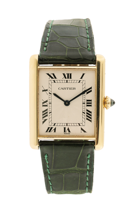 Cartier Tank Mecanique 18k Yellow Gold Mens watch. Ref. 2232, best cal. 21 mechanical movement.