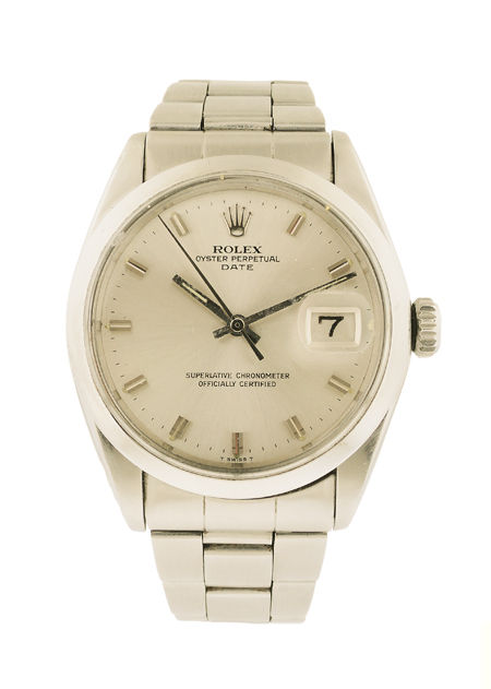 Rolex Stainless Steel Mens Oyster Perpetual With Date Display. Stainless Steel Oyster Bracelet. c1960s/70's Pre Hack.