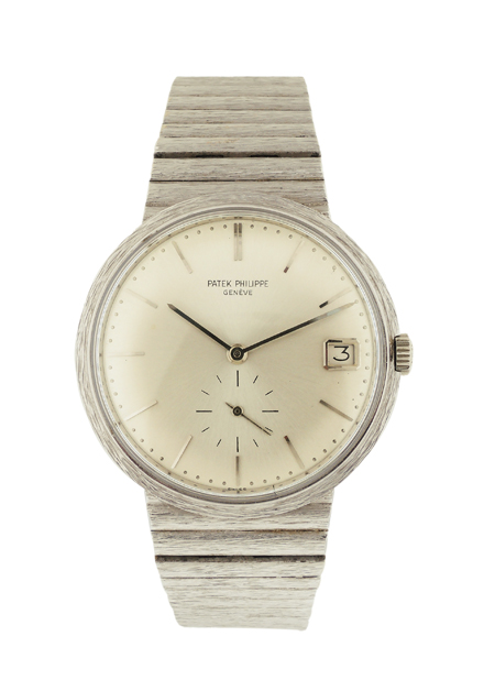 Patek Philippe 18k White Gold Men's Automatic Bracelet Watch Ref. 3445, c.1970