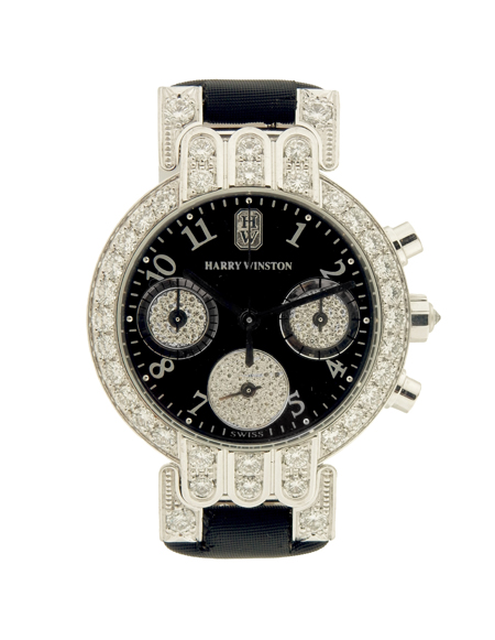 Harry Winston 18k White Gold and Diamond Lady's Chronograph