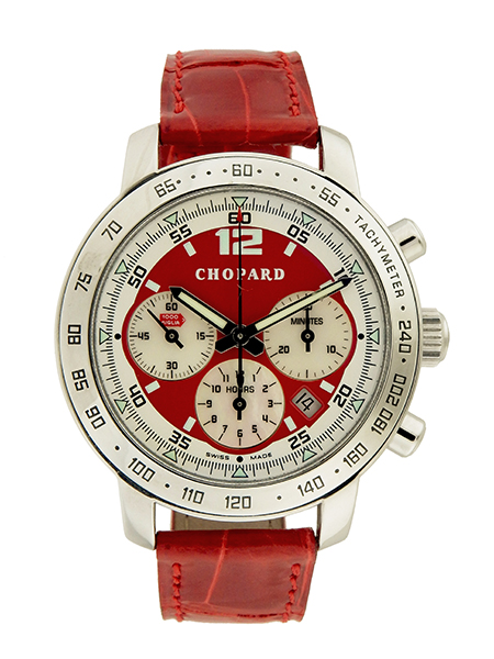 Chopard "Mille Miglia" (Ref 8933) Auto-Date Chronograph Stainless Steel Wristwatch w/ box & manual