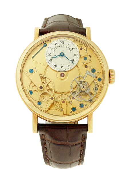 Breguet "La Tradition" (Ref.7027, No. 2386) Skeletonized 18k Yellow Gold Wristwatch Watch, c. 2008. w/ box