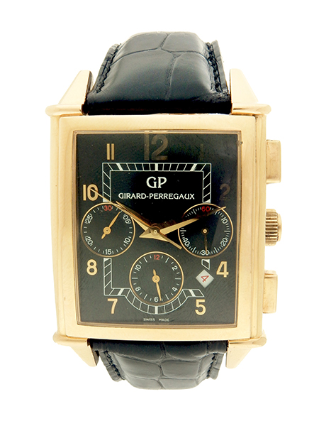 Girard-Perregaux 18k Rose Gold (Ref. 2584) "Vintage 1945 XXL Chronograph" Automatic Wristwatch w/ date c. 2006