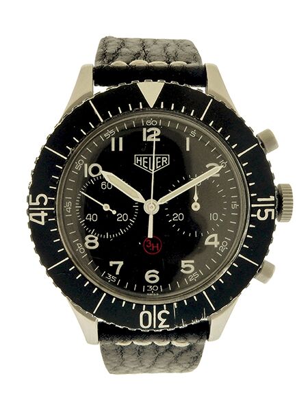 Heuer SS Vintage Chronograph Men's Wristwatch c. 1960s