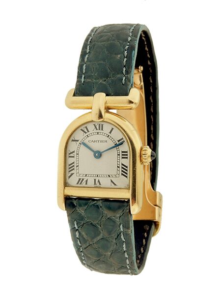 Cartier "Calandre" Asymmetrical 18k Yellow Gold Ladies' Quartz Wrist Watch