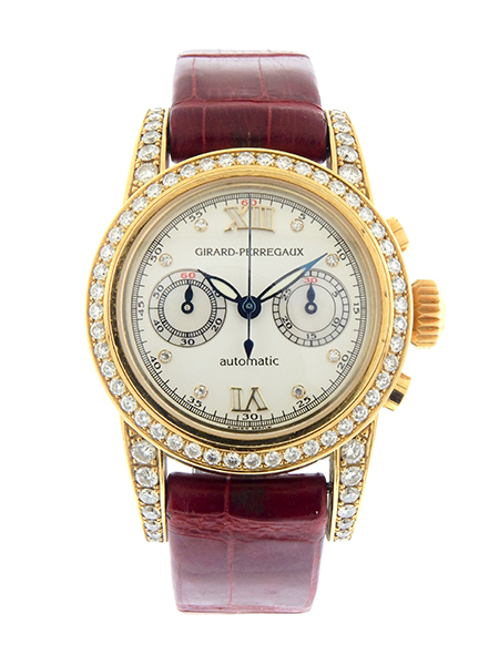 Girard-Perregaux 18k YG & Diamond Lady's 30mm Self-Winding Chronograph Wristwatch (Ref. 8046)