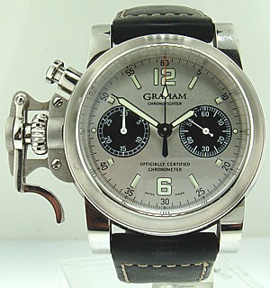 Graham Chronofighter Ref. 2OVAS.B01A.K10B. Automatic Oversize, Retail $8.500