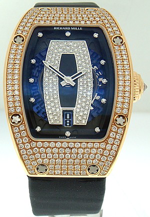 18k PG Lady's Full Set Diamond Richard Mille RM 007