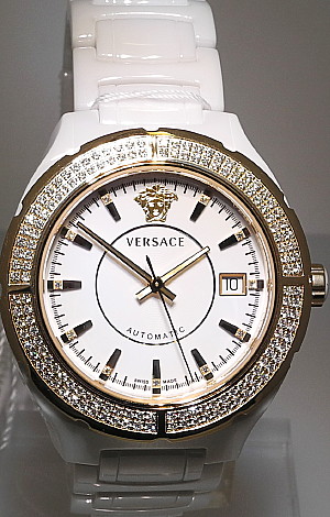Giani Versace Ceramic Watch with Double 