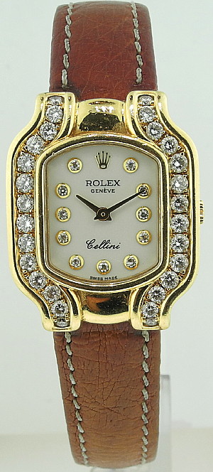 Rolex Ladies 18kYG with Diamonds