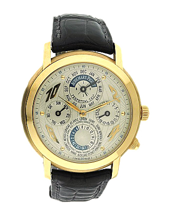 METROPOLIS, 18kRG PERPETUAL CALENDAR WORLD TIME, Circa 2002/ WITH LEAP YEAR INDICATION