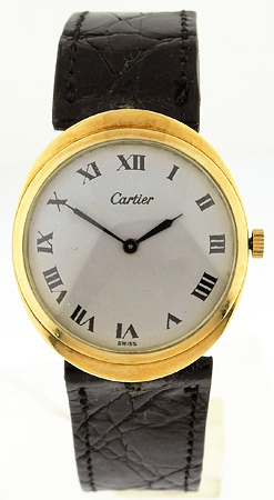 Cartier Ref. yg9986 18YG Rare Ultra Thin Retail For Bueche-Gerod