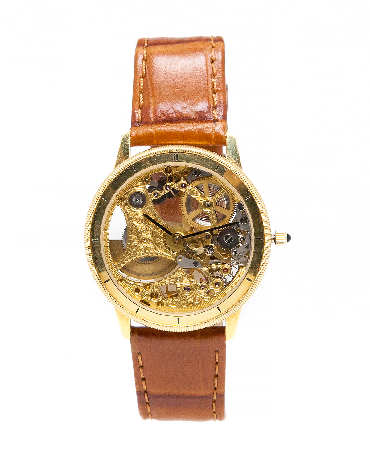 Universal Geneva 18k Yellow Gold Skeleton Watch, Ltd. Ed 32/50 c. 1990's