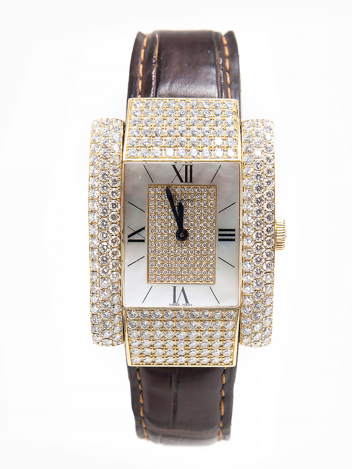 Chopard "La Strada" (Ref 416867/8) 18k Yellow Gold & Diamond Wristwatch with Box.