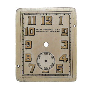 Patek Philippe Vintage Rectangular Silver Dial Circa 1920's with Radium Numerals ( Very Rare!)