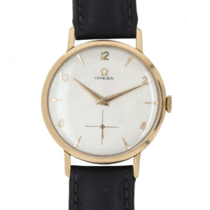 Omega 18K PG Oversized with Guilloche Dial (22953)