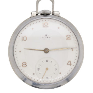 Rolex Stainless Steel Pocket Watch Circa 1947 (23018)