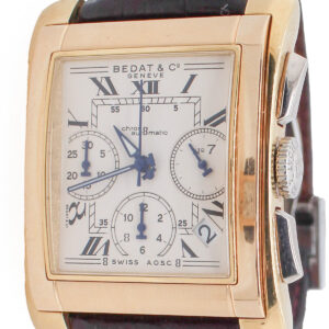 Bedat & Co. Chronograph 18K 3 Color Gold with Alligator Strap Circa 2001 Ref #: 768(23078)