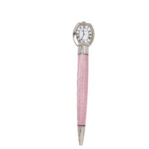Cartier Edition Pen Watch with Pink Guilloche Enamel with Box and Papers (23093)
