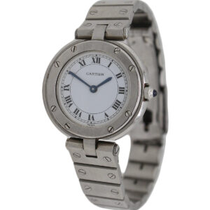 Cartier Stainless Steel Quartz Ronde Santos Vendome